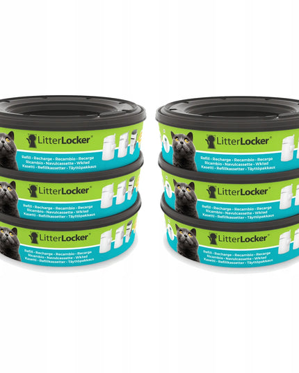 LitterLocker Refill – pakelių kasetės: 6 vnt.