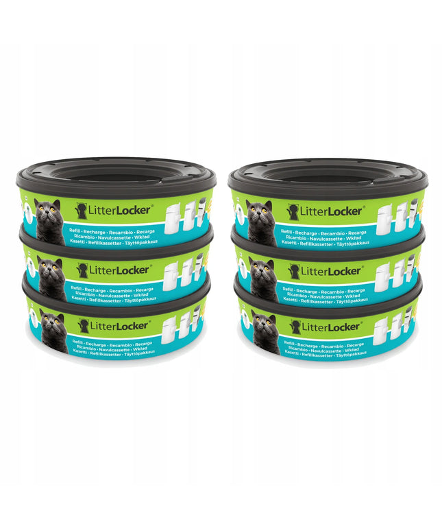 LitterLocker Refill – pakelių kasetės: 6 vnt.