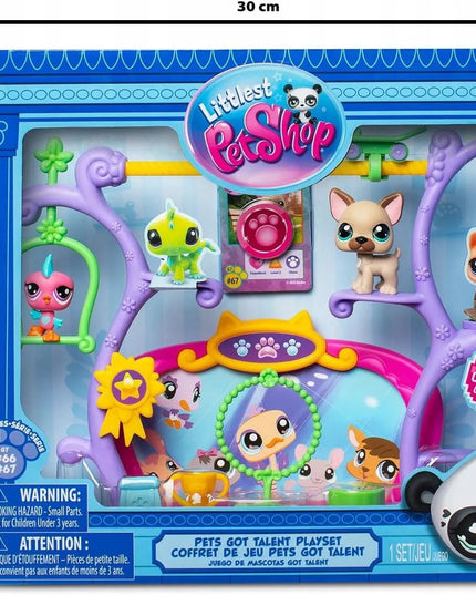 LITTLEST PET SHOP rinkinys PETS GOT TALENT scena su figūrėlėmis + dovana
