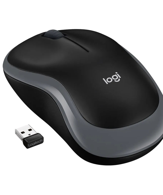 Logitech M185 belaidė pelė, pilka, su baterija, 910-002238
