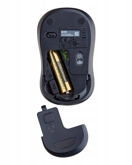 Logitech M185 belaidė pelė, pilka, su baterija, 910-002238