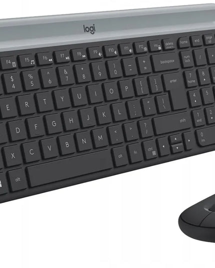 Logitech MK470 Slim belaidis klaviatūros ir pelės rinkinys, grafito spalva