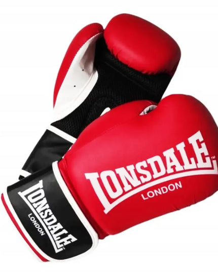 Lonsdale ASHDON bokso pirštinės 12 oz, raudonos/juodos