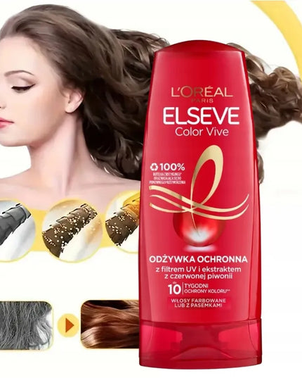 L'Oréal Paris Elseve Color Vive plaukų kondicionierius dažytiems plaukams su UV filtru 200ml