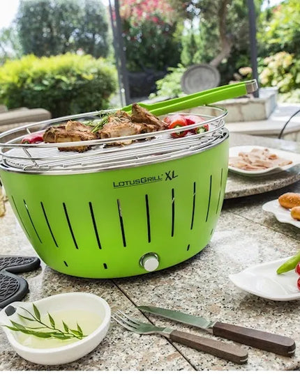 LotusGrill XL nerūkantis anglies grilis + krepšys komplekte