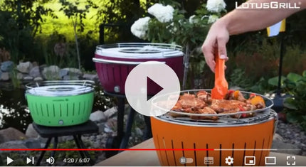 LotusGrill XL nerūkantis anglies grilis + krepšys komplekte