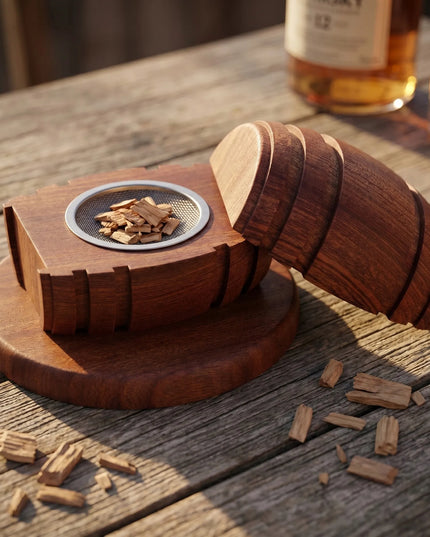 LOVRENO Whisky Smoker rūkymo rinkinys – 6 skoniai, degiklis, tobula dovana