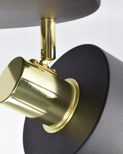 Lubinė lempa, šviestuvas „Classic Spot“ juoda-aukso, E27 LED