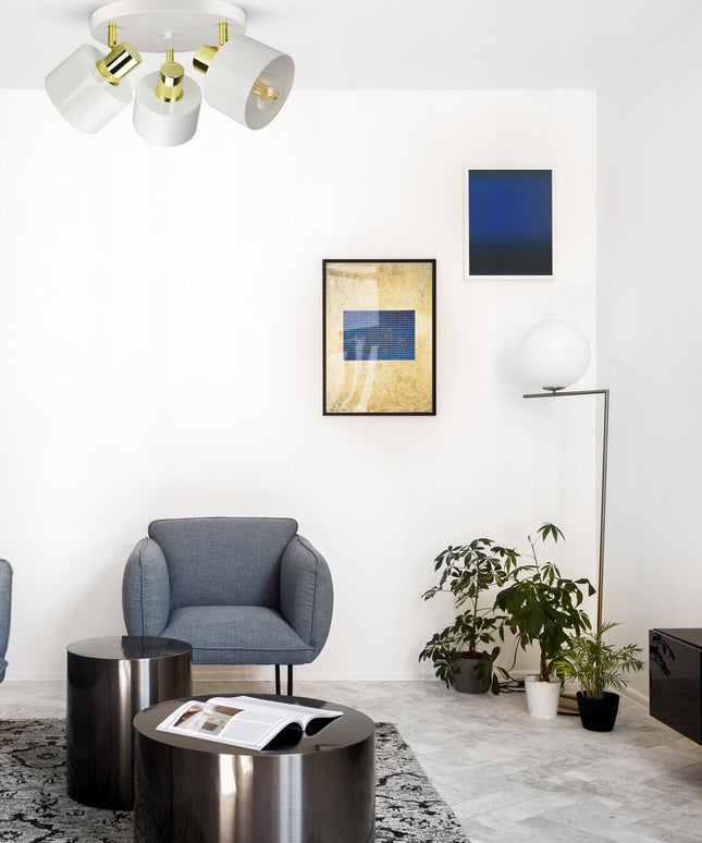 Lubinis šviestuvas „Classic Spot“ baltas-aukso spalvos (Luxolar, E27)