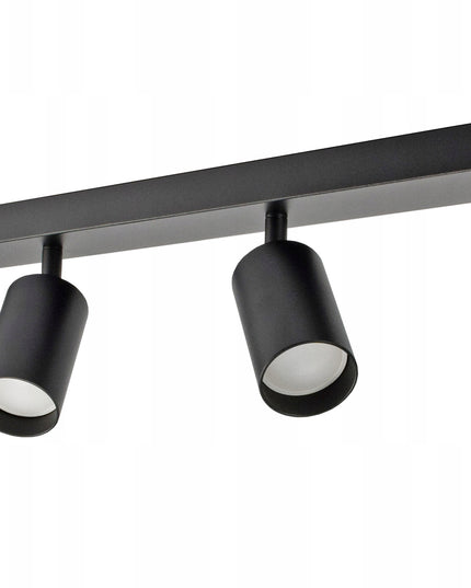 Lubinis šviestuvas 4 vietų juodas metalinis SPOT BG4 GU10 LED minimalistinio dizaino