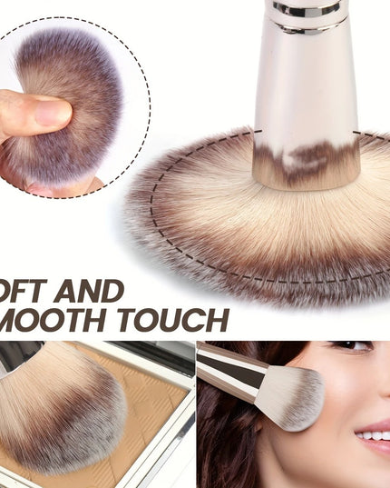 MAANGE 20 dalių profesionalus makiažo šepetėlių rinkinys su kempinėle ir kelioniniu dėklu – viskas viename tobulam makiažui