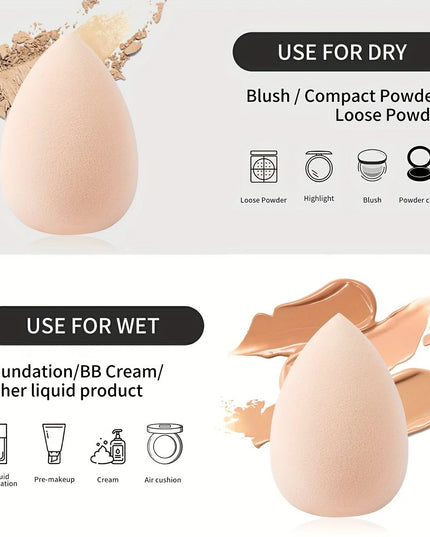 MAANGE 20 dalių profesionalus makiažo šepetėlių rinkinys su kempinėle ir kelioniniu dėklu – viskas viename tobulam makiažui