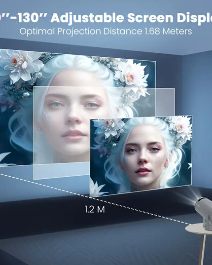 Magcubic HY300 Pro Mini Projektorius – 260 ANSI, Android 11, 4K Palaikymas, Belaidis Wi-Fi, 1280x720 HD, Automatinė Korekcija