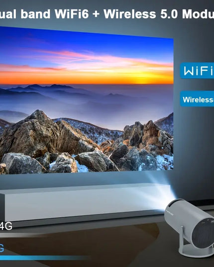 Magcubic HY300 Pro Mini Projektorius – 260 ANSI, Android 11, 4K Palaikymas, Belaidis Wi-Fi, 1280x720 HD, Automatinė Korekcija