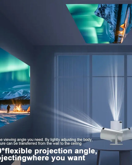 Magcubic HY300 Pro Mini Projektorius – 260 ANSI, Android 11, 4K Palaikymas, Belaidis Wi-Fi, 1280x720 HD, Automatinė Korekcija