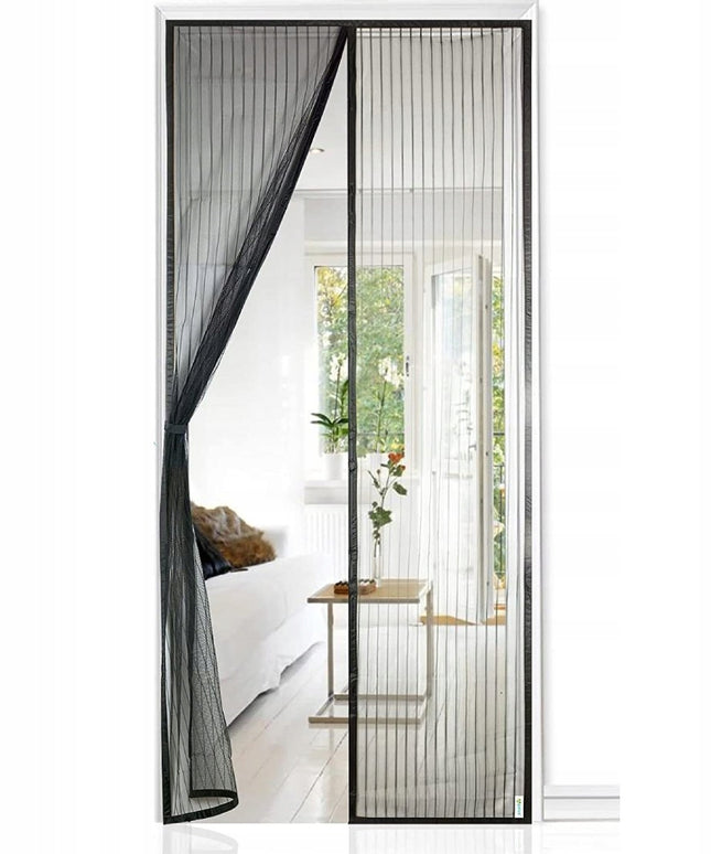 Magnetinis durų tinklelis nuo vabzdžių Przydasie.pl 210x100 cm juodas