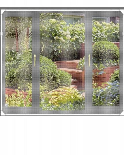 Magnetinis langų tinklelis nuo uodų, stiklo pluošto, reguliuojamas 130x150 cm