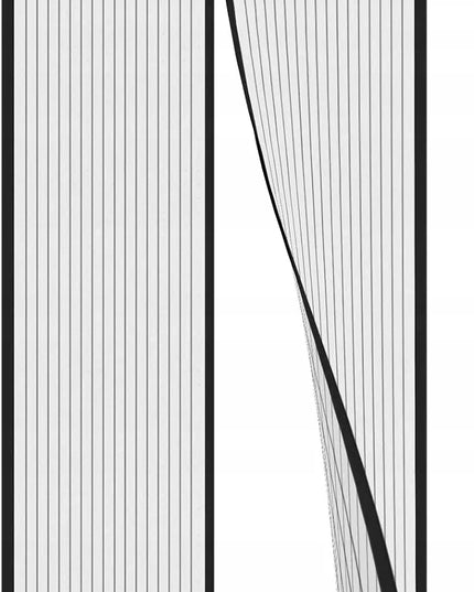 Magnetinis tinklelis nuo uodų durims 95x200 cm, juodas