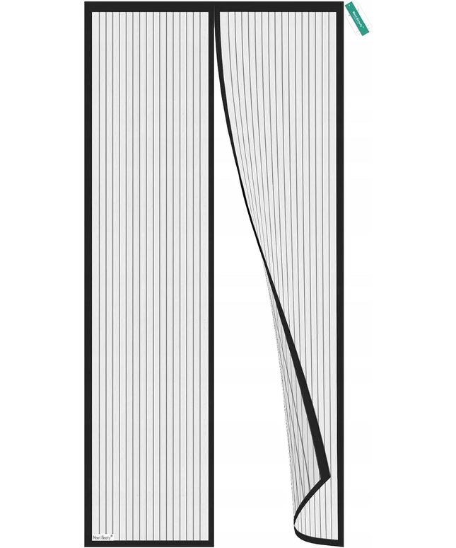 Magnetinis tinklelis nuo uodų durims 95x200 cm, juodas