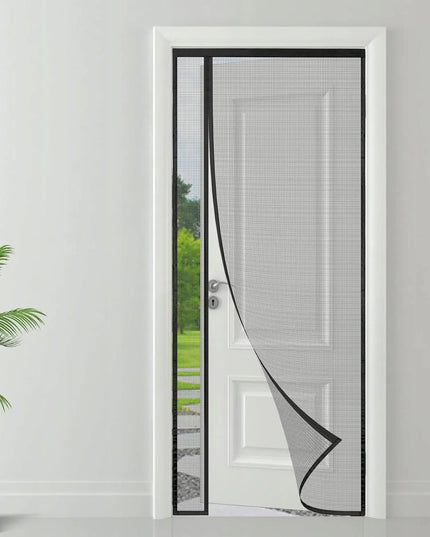 Magnetinis tinklelis nuo vabzdžių balkono durims 80x200 cm Premium tinklelis juodas