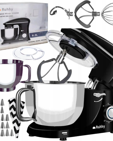 Maisto Robotas/Mikseris/Plaktuvas 2200W Juodas