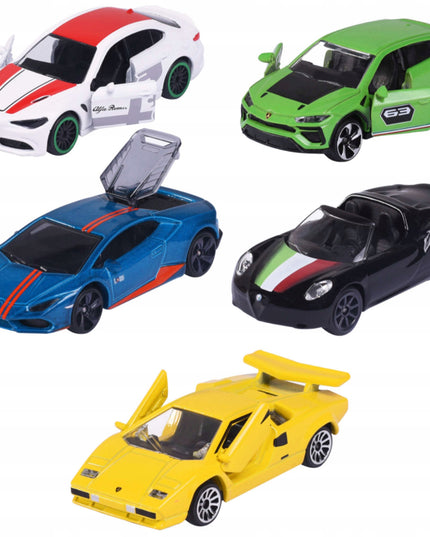 Majorette 5 itališkų sportinių automobilių rinkinys