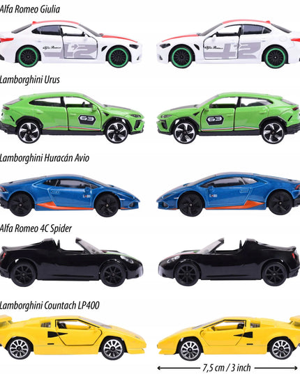 Majorette 5 itališkų sportinių automobilių rinkinys