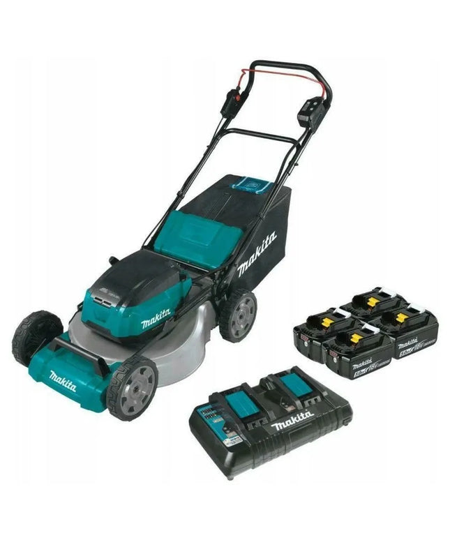 Makita DLM532PT4 akumuliatorinė savaeigė vejapjovė, 53cm, 4x5,0Ah