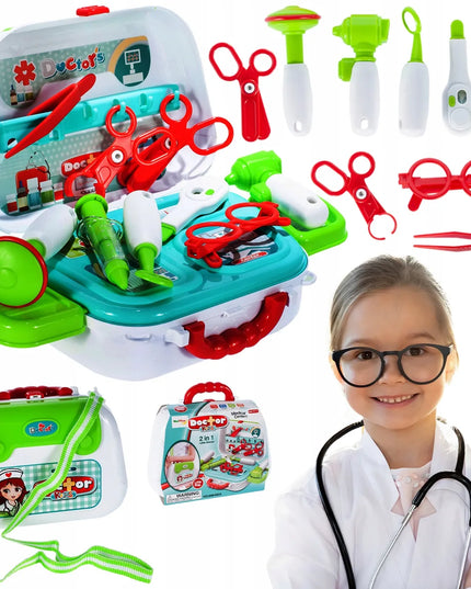 MalPlay mažojo gydytojo medicinos rinkinys krepšyje