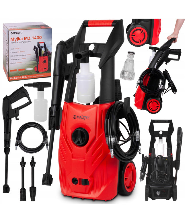 MalTec Aukšto Slėgio Plovimo Įranga su Aliuminio Siurbliu 150 bar