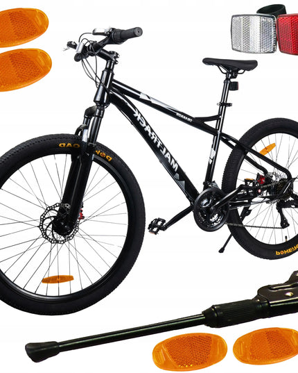 MalTrack Sport 26 colių kalnų dviratis MTB, 21 pavara, plieninis rėmas 15"