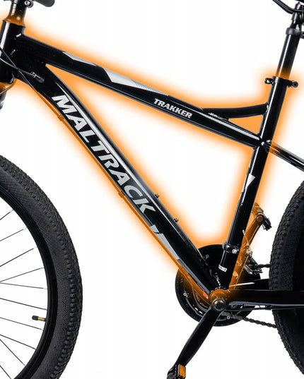 MalTrack Sport 26 colių kalnų dviratis MTB, 21 pavara, plieninis rėmas 15"