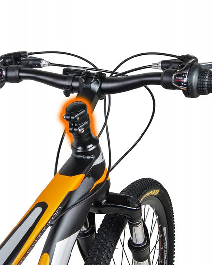 MalTrack Team Orange 26" MTB kalnų dviratis, 18 Shimano pavarų, diskiniai stabdžiai