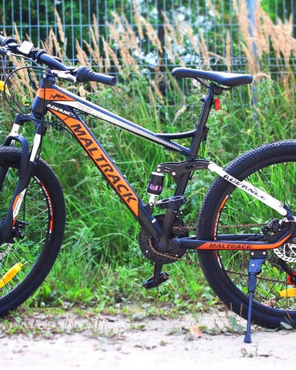 MalTrack Team Orange 26" MTB kalnų dviratis, 18 Shimano pavarų, diskiniai stabdžiai