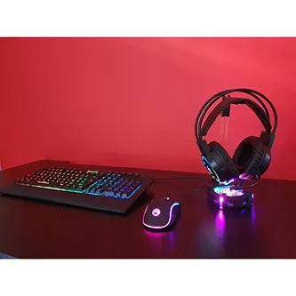 Marvo CM305 RGB žaidimų klaviatūros, pelės ir ausinių rinkinys, juodas