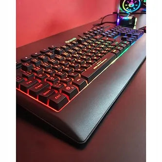 Marvo CM305 RGB žaidimų klaviatūros, pelės ir ausinių rinkinys, juodas