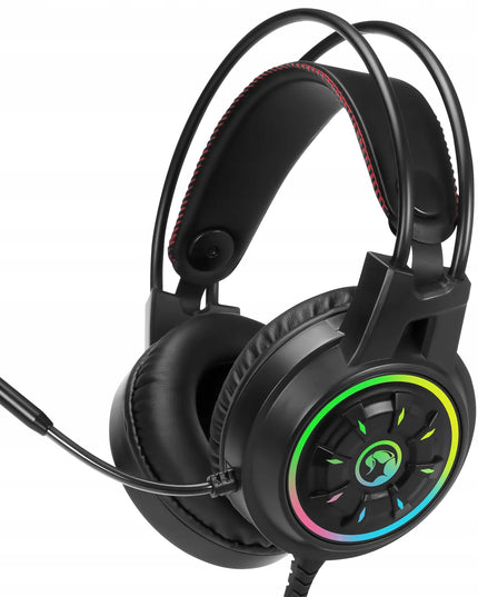 Marvo CM305 RGB žaidimų klaviatūros, pelės ir ausinių rinkinys, juodas