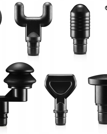 Masažo pistoletas kūnui Beauty Limited® 120W su 30 intensyvumo lygių, 7 keičiamos galvutės, LCD ekranas ir belaidis naudojimas