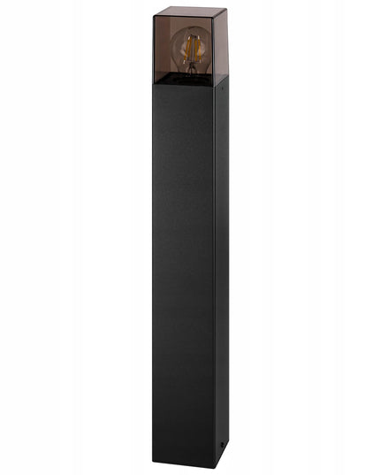 Masterled 60 cm pastatomas lauko šviestuvas-stulpelis, E27, juodas