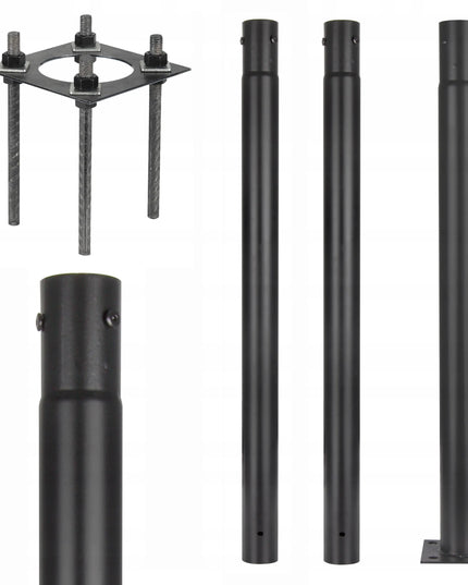 Masterled apšvietimo stulpas Ø76mm 15x15 cm 3M gatvės žibintui