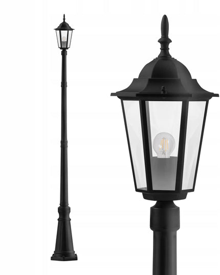 Masterled pastatomas lauko LED šviestuvas 229 cm, E27 stulpas
