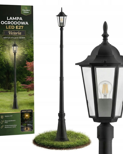 Masterled pastatomas lauko LED šviestuvas 229 cm, E27 stulpas