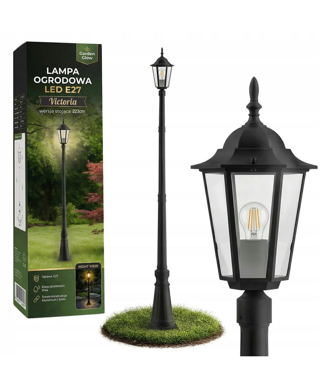 Masterled pastatomas lauko LED šviestuvas 229 cm, E27 stulpas