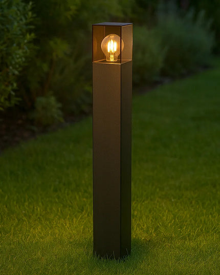 Masterled pastatomas LED sodo šviestuvas-stulpas 80 cm, išorinis, E27, juodas