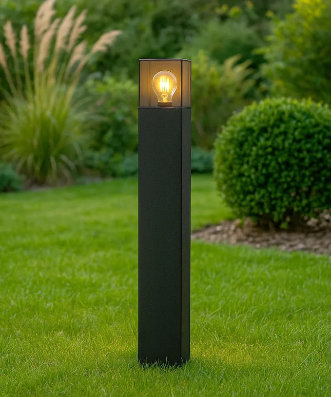 Masterled pastatomas LED sodo šviestuvas-stulpas 80 cm, išorinis, E27, juodas