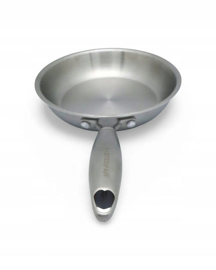 Masterpan plieninė 20 cm keptuvė iš nerūdijančio plieno su indukcija