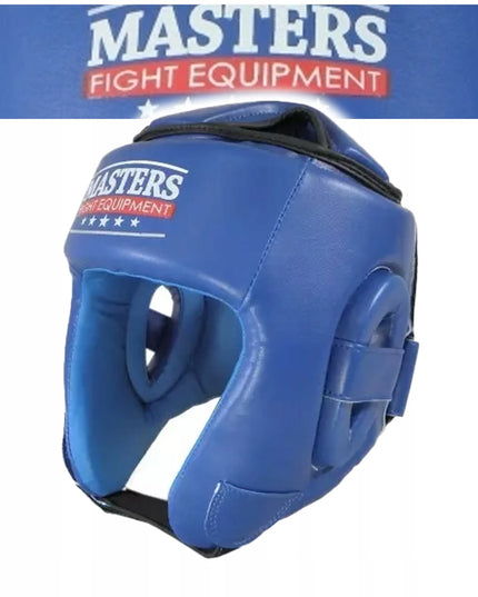 MASTERS FIGHT EQUIPMENT bokso šalmas KTOP-PU (WAKO patvirtintas) mėlynas L