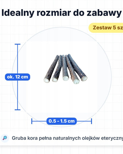 MATATABI lazdelės TOMI STICK katėms 5 vnt. natūralus kramtukas su katžole