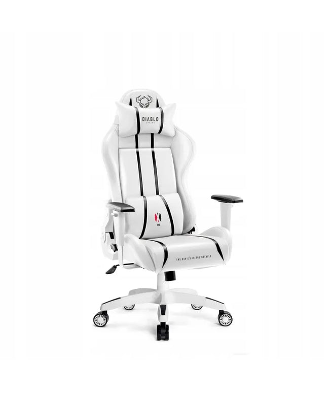 Maža žaidimų kėdė sukama prie stalo DIABLO X-ONE 2.0 Small Size balta