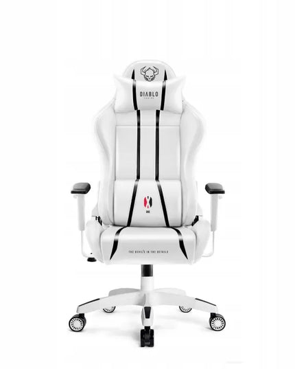 Maža žaidimų kėdė sukama prie stalo DIABLO X-ONE 2.0 Small Size balta